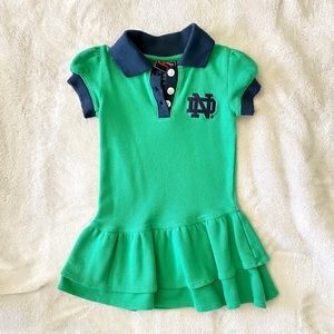 🏈 ☘️ Notre Dame Polo Dress - 2T